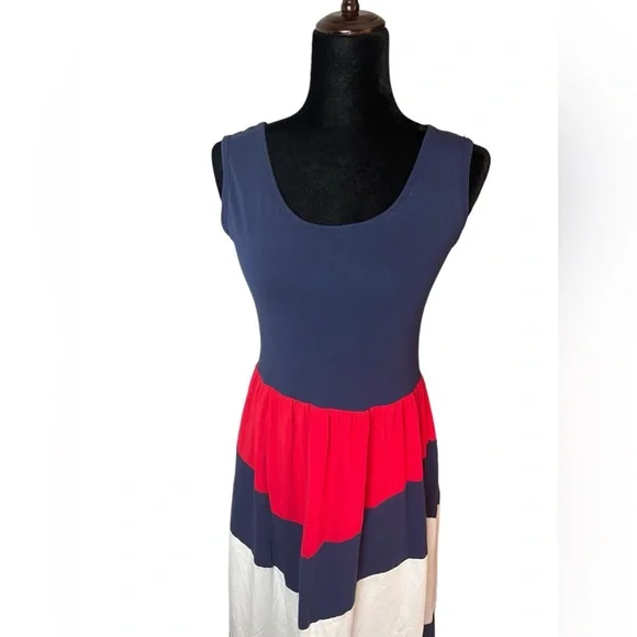 Wennikids Red white and blue striped tank maxi dress NWOT - Picture 11 of 14